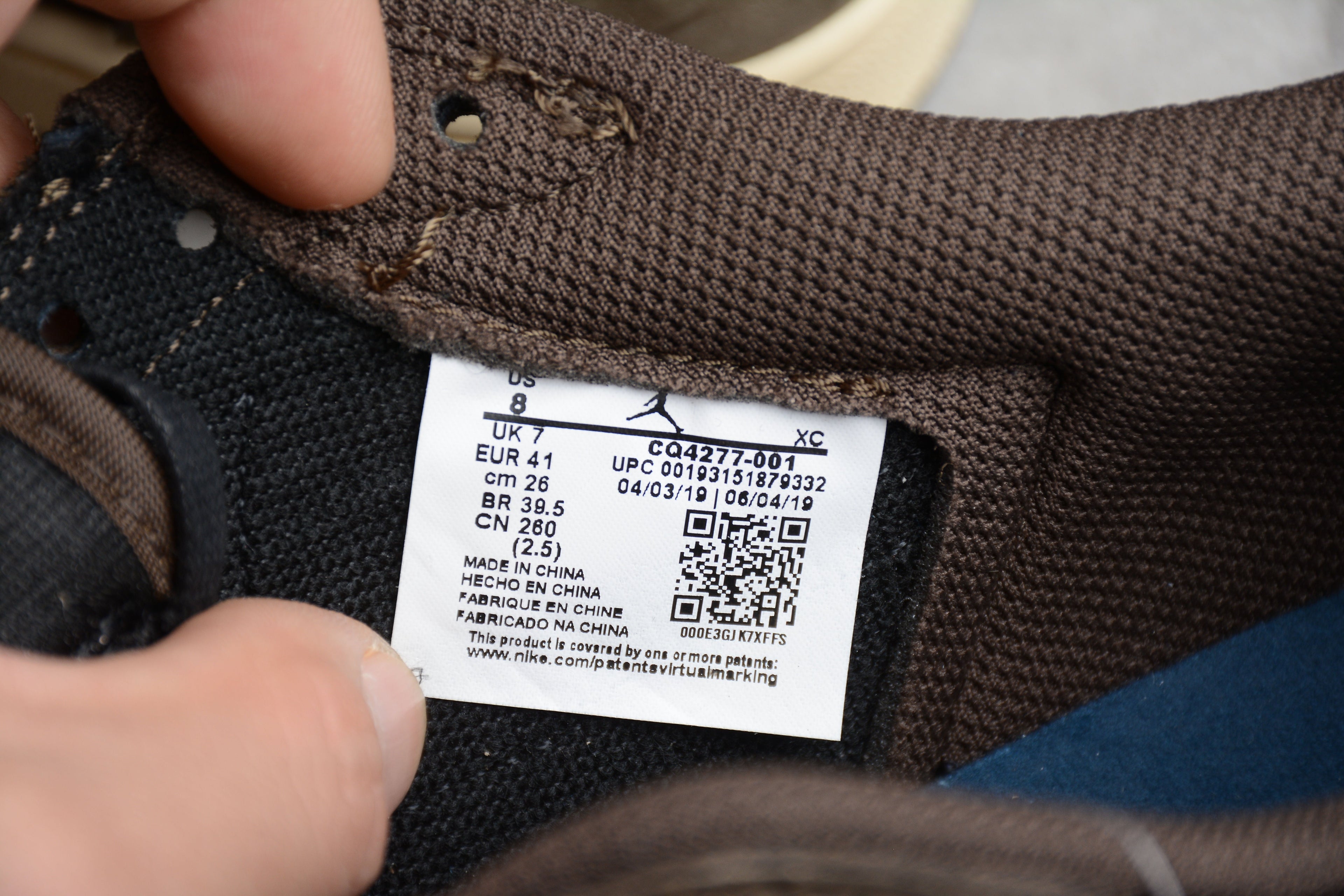 AJ 1 Retro Low OG SP Travis Scott Mocha